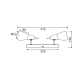 SPOT I BRONZE 2X40 E14 KAMET MC542GAB2