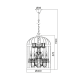 PENDANT 5ΧΕ14 METALLIC BLACK+ CRYSTAL Φ40XH150CM MICK AD90275