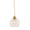 PENDANT 1XE27 CLEAR PINK GLASS+ GOLD METAL SUSPENSION Φ20ΧΗ120CM PYTHIA V3643320LP