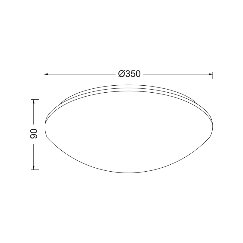 WALL MOUNTED/CEILING 2XE27 WHITE ACRYLIC Φ35ΧΗ9CM VEGAS DLA260M