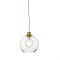 PENDANT 1XE27 CLEAR GLASS+ GOLD METAL SUSPENSION Φ20ΧΗ120CM PYTHIA V3643320CL