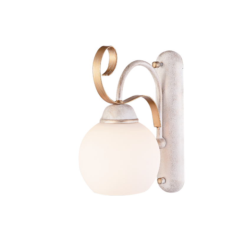 WALL MOUNTED 1XE27 METAL PATINΑ WHITE GOLD+OPAL GLASS 13,5Χ25,2Χ22CM FOYER DL11691W WALL MOUNTED 1XE27 METAL PATINΑ WHITE GOLD+OPAL GLASS 13,5Χ25,2Χ22CM FOYER DL11691W