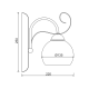 WALL MOUNTED 1XE27 METAL PATINΑ WHITE GOLD+OPAL GLASS 13,5Χ25,2Χ22CM FOYER DL11691W WALL MOUNTED 1XE27 METAL PATINΑ WHITE GOLD+OPAL GLASS 13,5Χ25,2Χ22CM FOYER DL11691W
