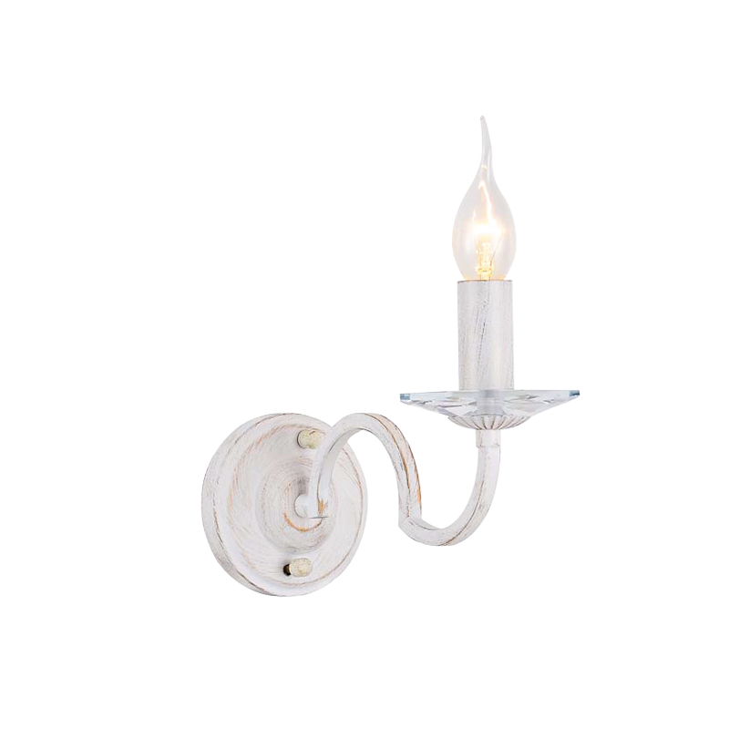 WALL MOUNTED 1XE14 METAL PATINΑ WHITE GOLD+CRYSTAL 27Χ11Χ18CM GEISHA DL9361WWG WALL MOUNTED 1XE14 METAL PATINΑ WHITE GOLD+CRYSTAL 27Χ11Χ18CM GEISHA DL9361WWG