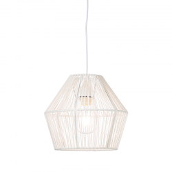 PENDANT 1XE27 ROPE WHITE Φ30ΧΗ120CM PERU V36319 PENDANT 1XE27 ROPE WHITE Φ30ΧΗ120CM PERU V36319