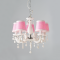 PENDANT ACRYLIC 5XE14 SHADE PINK Φ46CM MACARON SF35045P