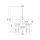 PENDANT5ΧΕ14 SILVER SHADE EVITA AD90045D