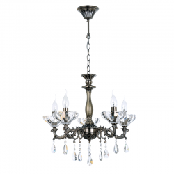 PENDANT 5ΧE14 METAL BRONZE+CRYSTAL Φ54ΧΗ130CM SARTO TNK854535P