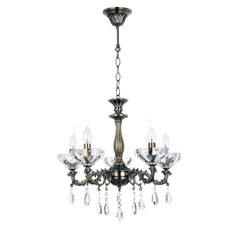 PENDANT 5ΧE14 METAL BRONZE+CRYSTAL Φ54ΧΗ130CM SARTO TNK854535P PENDANT 5ΧE14 METAL BRONZE+CRYSTAL Φ54ΧΗ130CM SARTO TNK854535P