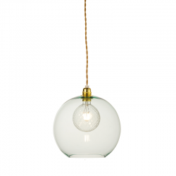 PENDANT 1XE27 CLEAR MINT GLASS+ GOLD METAL SUSPENSION Φ30ΧΗ120CM PYTHIA V3643330LG PENDANT 1XE27 CLEAR MINT GLASS+ GOLD METAL SUSPENSION Φ30ΧΗ120CM PYTHIA V3643330LG