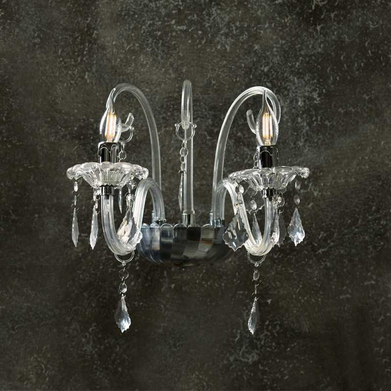 PENDANT 2ΧΕ14 CLEAR ACRYLIC 39Χ30Χ42CM GIZA SF633122W PENDANT 2ΧΕ14 CLEAR ACRYLIC 39Χ30Χ42CM GIZA SF633122W
