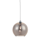 PENDANT 1XE27 CLEAR GREY GLASS+ SILVER METAL SUSPENSION Φ30ΧΗ120CM PYTHIA V3643330GY PENDANT 1XE27 CLEAR GREY GLASS+ SILVER METAL SUSPENSION Φ30ΧΗ120CM PYTHIA V3643330GY