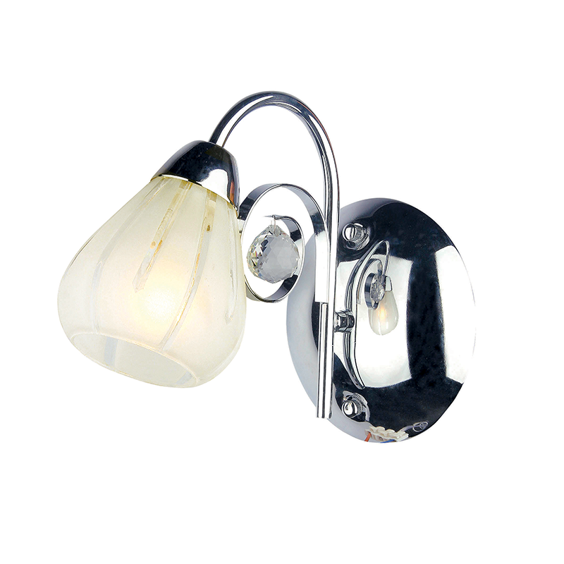 WALL MOUNTED GLASS CRYSTAL 1XE14 CARDINAL FMB51491