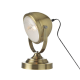 TABLE LUMINAIRE 1XE14 METALLIC BRASS+ GLASS COLOR antique brass Φ15,2×Η24,7CM HARLEY ML306131TBR