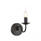 WALL MOUNTED 1XE14 METAL BLACK 20,5Χ12ΧΗ16,5CM KNOSSOS DLA1201WB