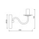 WALL MOUNTED 1XE14 METAL BLACK 20,5Χ12ΧΗ16,5CM KNOSSOS DLA1201WB WALL MOUNTED 1XE14 METAL BLACK 20,5Χ12ΧΗ16,5CM KNOSSOS DLA1201WB