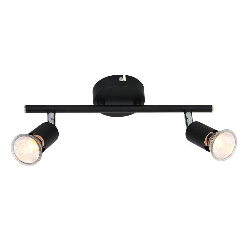 SPT BLACK MAT 2XGU10 TRINITY MC634BK2