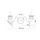 WALL MOUNTED 2XE14 ACRYLIC TRANSPARENT + CHROME METAL 32X25CM PEGASUS SF63992WC WALL MOUNTED 2XE14 ACRYLIC TRANSPARENT + CHROME METAL 32X25CM PEGASUS SF63992WC