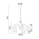 PENDANT BRONZE METALIC 5ΧΕ14 BYRON DLX7395BR PENDANT BRONZE METALIC 5ΧΕ14 BYRON DLX7395BR