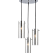 PENDANT 3XE27 ROSET CHROME 3D GLASS+METAL Φ36ΧΗ140CM VERTIGO DLA12593CH PENDANT 3XE27 ROSET CHROME 3D GLASS+METAL Φ36ΧΗ140CM VERTIGO DLA12593CH