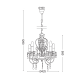 PENDANT 6X40W E14 ACRYLIC BLACK DUMAS SF63185
