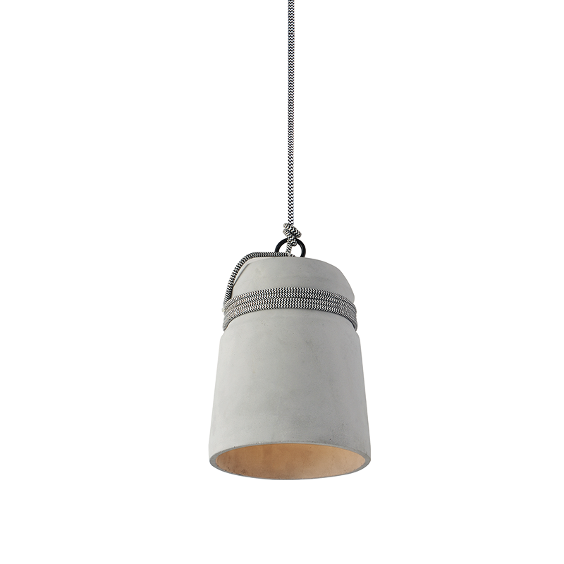 PENDANT 1XE27 CEMENT+ FABRIC CABLE Φ18ΧΗ120CM ELVIS V36339 PENDANT 1XE27 CEMENT+ FABRIC CABLE Φ18ΧΗ120CM ELVIS V36339