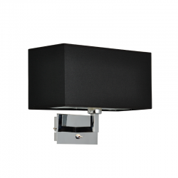 WALL MOUNT 1XE27 BLACK FABRIC SHADE TITCHIANO V29232WBC