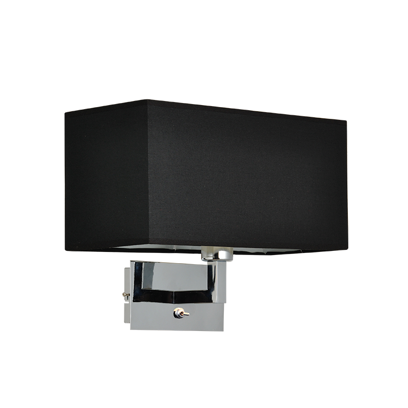 WALL MOUNT 1XE27 BLACK FABRIC SHADE TITCHIANO V29232WBC WALL MOUNT 1XE27 BLACK FABRIC SHADE TITCHIANO V29232WBC