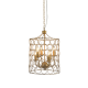 PENDANT 6XE14 METALLIC BRASS GRID Φ35ΧΗ150CM KEITH AD80356