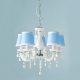 PENDANT 5ΧΕ14 ACRYLIC BLUE ABAZOUR Φ46CM MACARON SF35045B PENDANT 5ΧΕ14 ACRYLIC BLUE ABAZOUR Φ46CM MACARON SF35045B