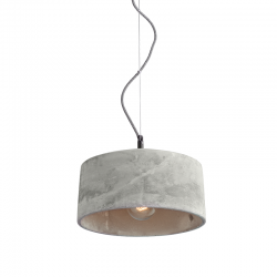 PENDANT 1XE27 CEMENT Φ32XH18cm ELVIS V351091P