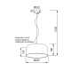 PENDANT 1XE27 CEMENT Φ32XH18cm ELVIS V351091P PENDANT 1XE27 CEMENT Φ32XH18cm ELVIS V351091P