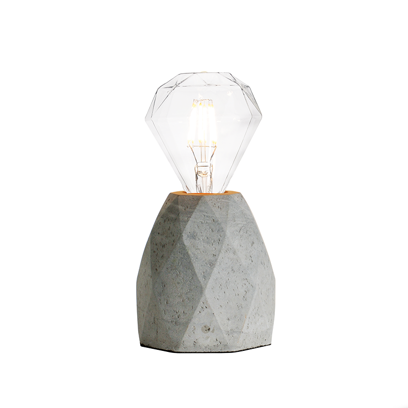 TABLE LAMP 1XE27 CEMENT POLYGON Φ11,5ΧΗ13CM DIODUS V35151 TABLE LAMP 1XE27 CEMENT POLYGON Φ11,5ΧΗ13CM DIODUS V35151