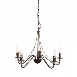PENDANT METAL BROWN 5ΧΕ14 PALMYRA DLA0015 PENDANT METAL BROWN 5ΧΕ14 PALMYRA DLA0015