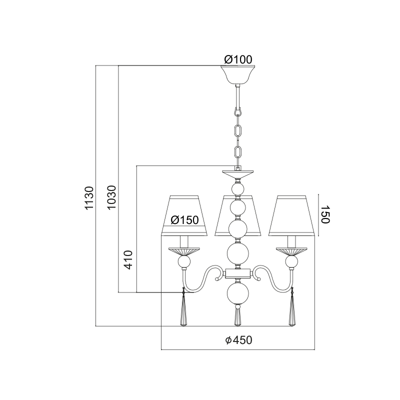 PENDANT3ΧΕ14 SILVER SHADE EVITA AD90043D PENDANT3ΧΕ14 SILVER SHADE EVITA AD90043D