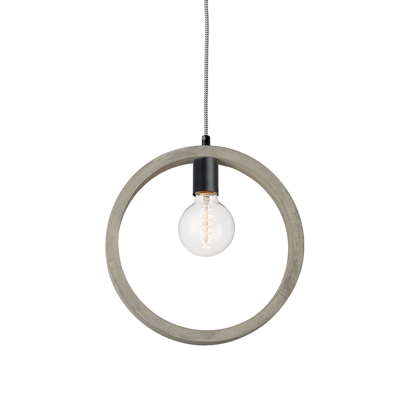 PENDANT 1XE27 CEMENT CIRCLE Φ33XH120CM LION V36323 PENDANT 1XE27 CEMENT CIRCLE Φ33XH120CM LION V36323