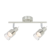 SPOT 2 Χ GU10 NICKEL CLEAR GLASS PLATINUM MC6562 SPOT 2 Χ GU10 NICKEL CLEAR GLASS PLATINUM MC6562