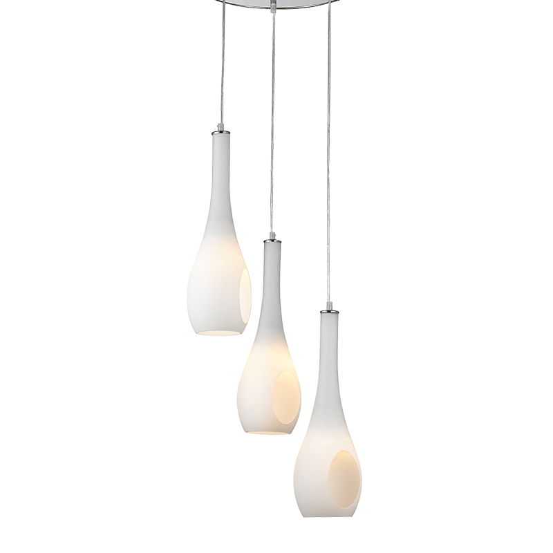 PENDANT 3ΧΕ14 GLASS WITH HOLE CAVE DLA5203A