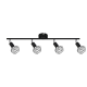 SPOT 4XE14 BLACK GRID ALADDIN MC15614B