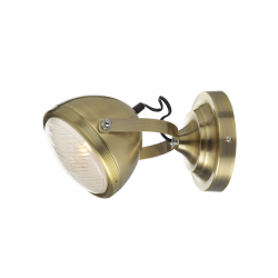 WALL MOUNTED LUMINAIRE 1XE14 METALLIC BRASS + GLASS COLOR  antique brass Φ15,2×Η24,7CM HARLEY ML306131WBR