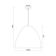 PENDANT LUMINAIRE 1XE27 BROWN CANE COLOR  brown rattan Φ45×H119CM OIA ML1013012B