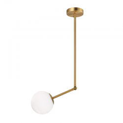 PENDANT 1XE27 METAL + OPAL GLASS Φ15ΧΗ80CM THETIS V260501P PENDANT 1XE27 METAL + OPAL GLASS Φ15ΧΗ80CM THETIS V260501P