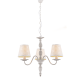 PENDANT 3XE14 METAL PATINE WHITE/BLACK+SHADE Φ57ΧΗ103CM KARPATHIA DL9503PWB