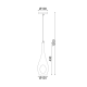 PENDANT 1ΧΕ14 GLASS WITH HOLE CAVE DLA5201 PENDANT 1ΧΕ14 GLASS WITH HOLE CAVE DLA5201