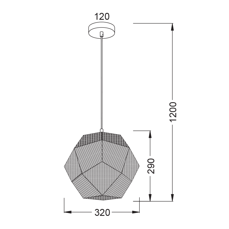 PENDANT METAL CHROME STAINLESS UNIT Φ32XH120CM MOROCCO V35029CH PENDANT METAL CHROME STAINLESS UNIT Φ32XH120CM MOROCCO V35029CH