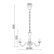 PENDANT 3XE14 METAL WHITE Φ49,5ΧΗ89,5CM KNOSSOS DLA12013PW PENDANT 3XE14 METAL WHITE Φ49,5ΧΗ89,5CM KNOSSOS DLA12013PW