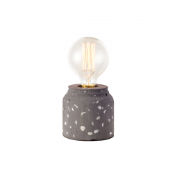 TABLE LAMP 1XE27 BLACK CEMENT-GRAVEL Φ10ΧΗ10CM BELFAST V35152BW TABLE LAMP 1XE27 BLACK CEMENT-GRAVEL Φ10ΧΗ10CM BELFAST V35152BW