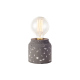 TABLE LAMP 1XE27 BLACK CEMENT-GRAVEL Φ10ΧΗ10CM BELFAST V35152BW TABLE LAMP 1XE27 BLACK CEMENT-GRAVEL Φ10ΧΗ10CM BELFAST V35152BW