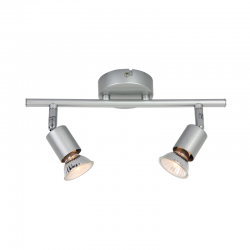 SPT 2Χ GU10 SILVER COLOR TRINITY MC634SL2