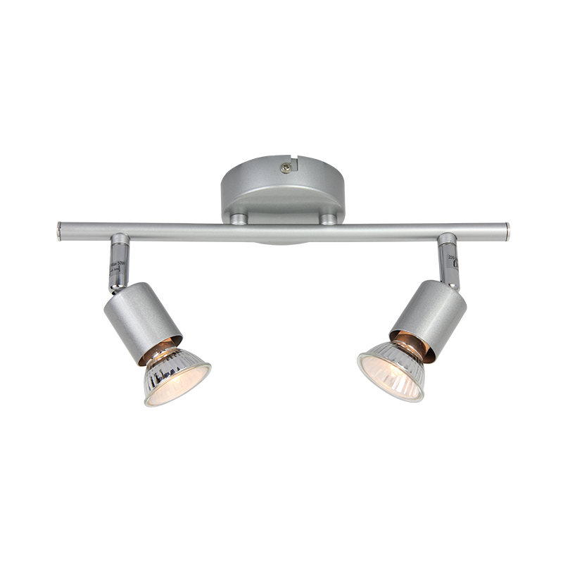SPT 2Χ GU10 SILVER COLOR TRINITY MC634SL2